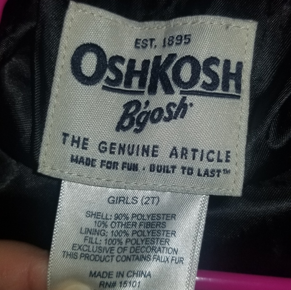 2T OshKosh B'Gosh Gray Peacoat - Picture 4 of 5